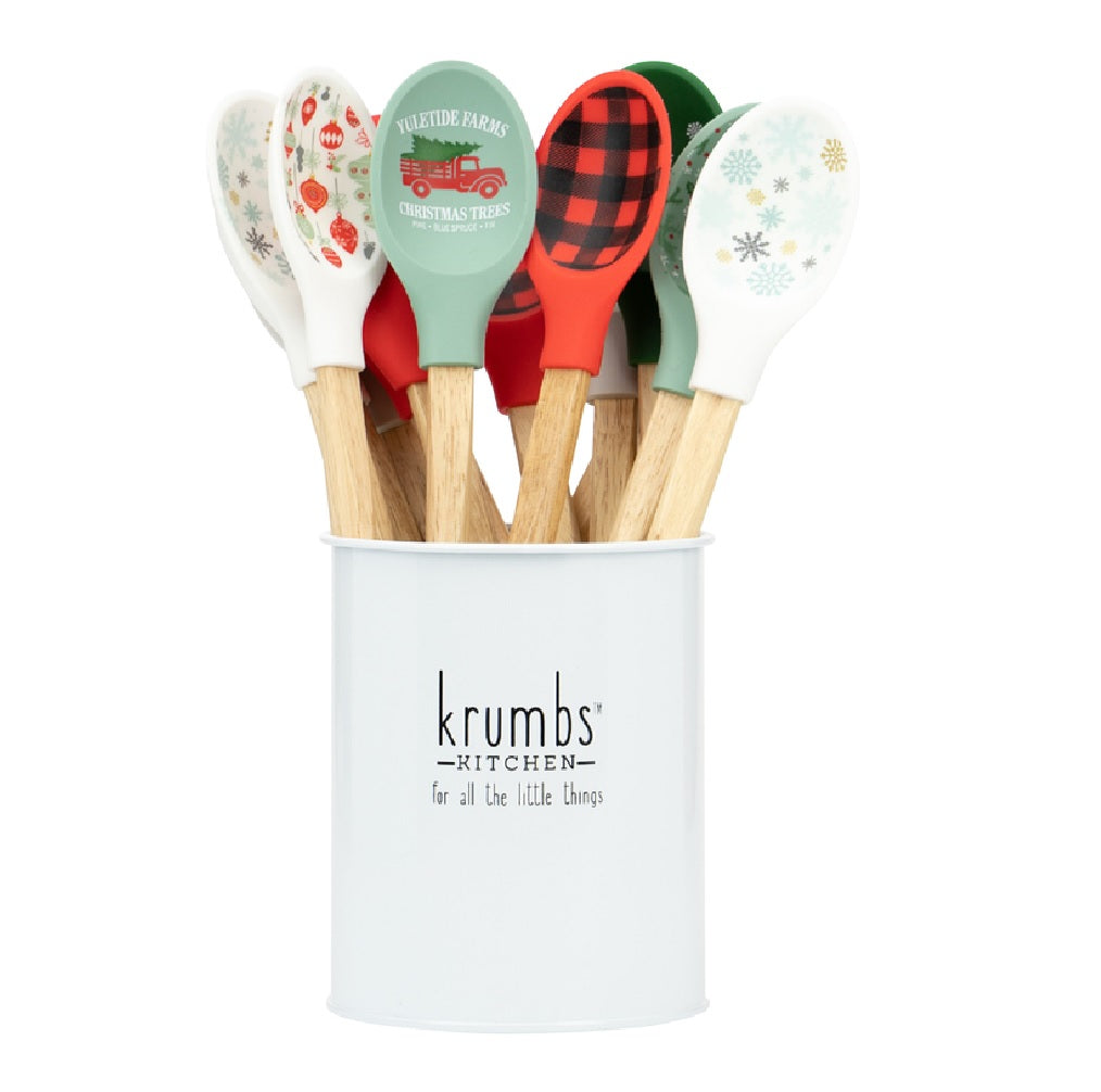 Krumbs Kitchen XKKSPN24 Holiday Farmhouse Mixing Spoon