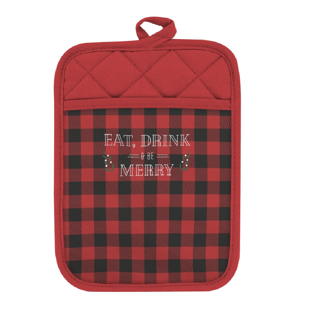 Krumbs Kitchen XKKFPT24 Holiday Farmhouse Pot Holder