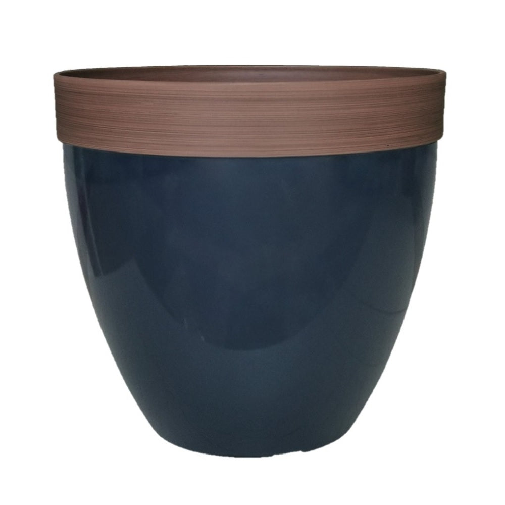 Southern Patio HDR-077077 Hornsby Planter, 15 Inch, Navy Blue