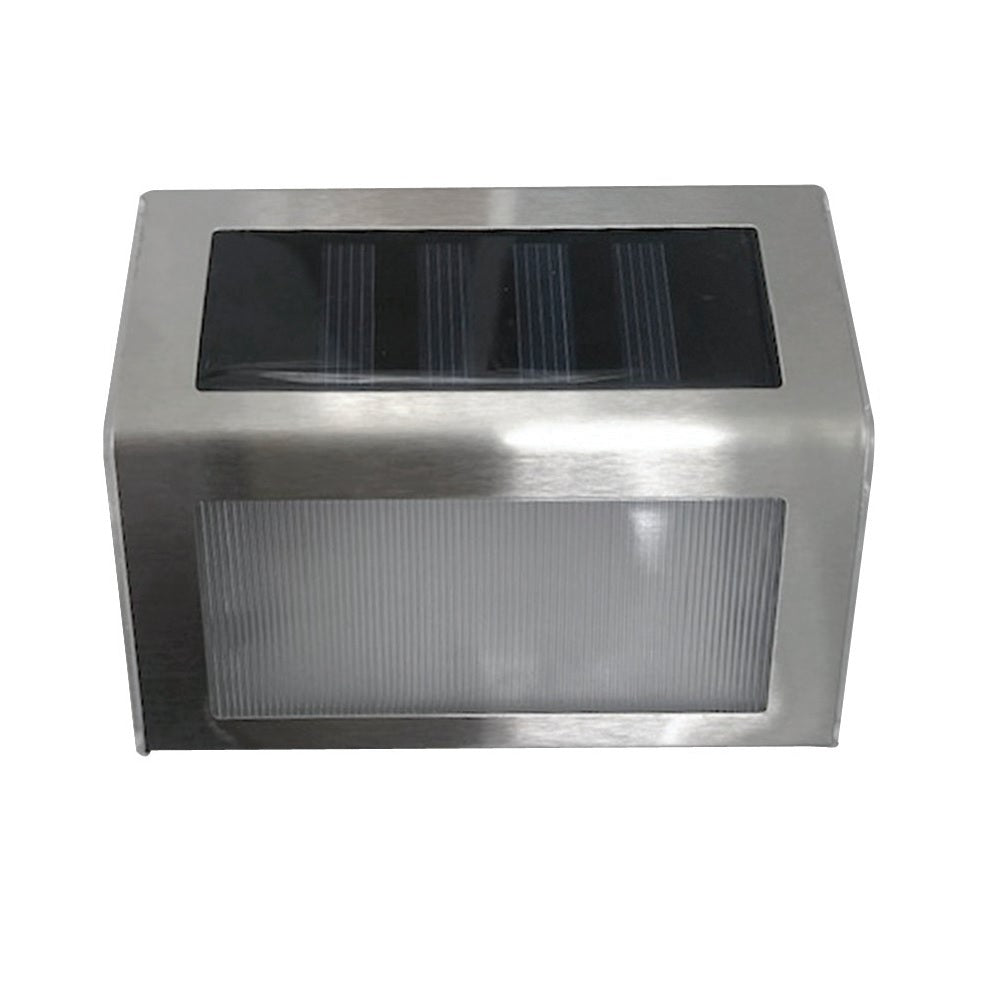 Boston Harbor 26527 Solar Step Light, Wedge, Stainless Steel