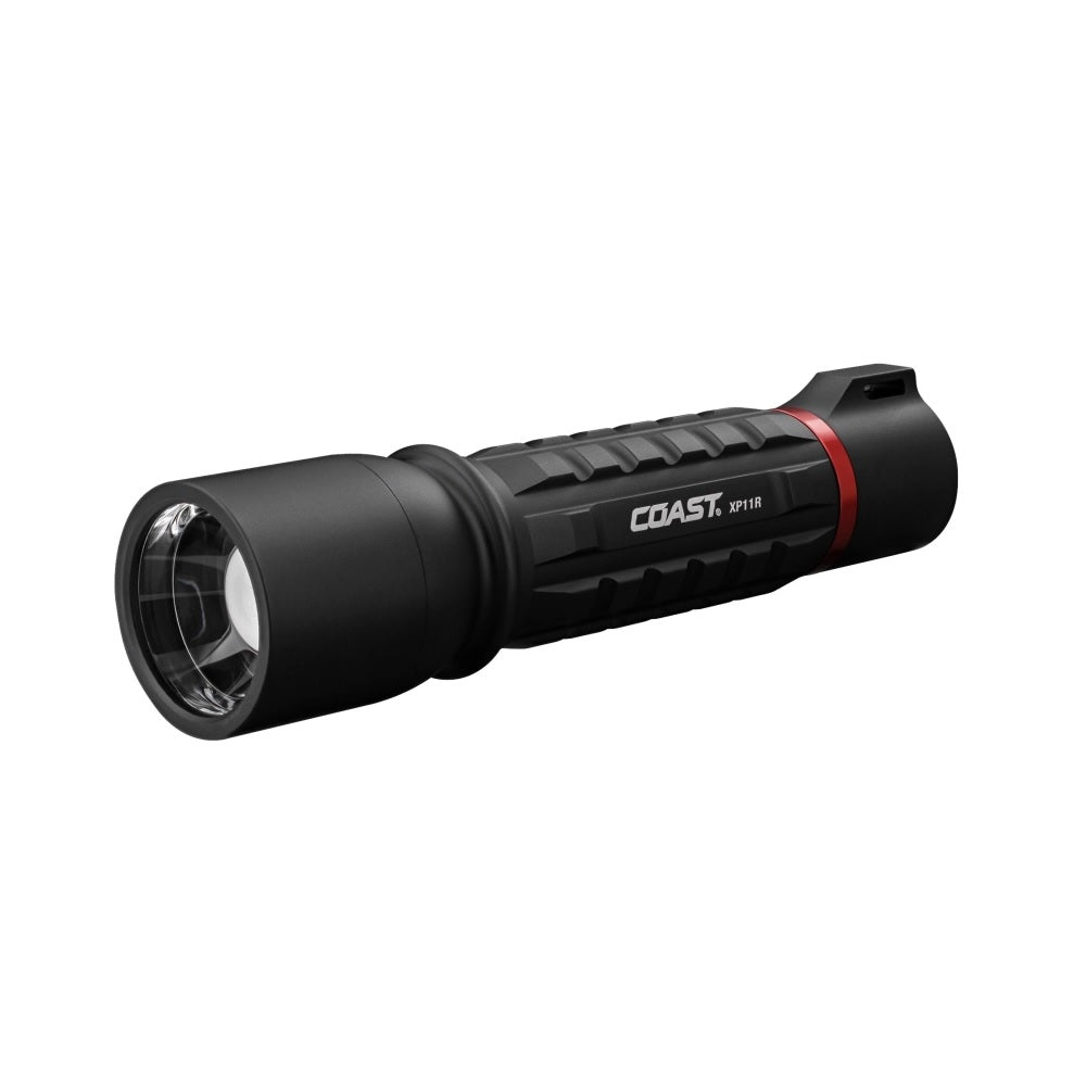 Coast XP11R Rechargeable Flashlight, Aluminum, Black