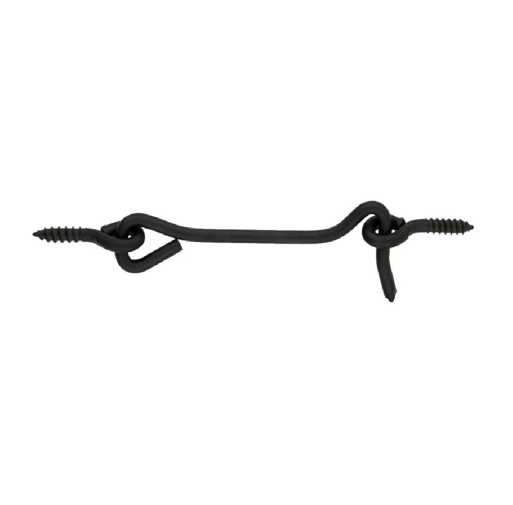 National Hardware N166-005 Hook and Eye, Steel, Black