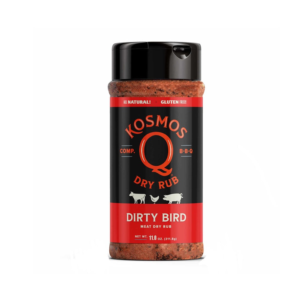 Kosmos Q Rub-DB-SHK Dirty Bird Hot Dry Rub, 11 oz