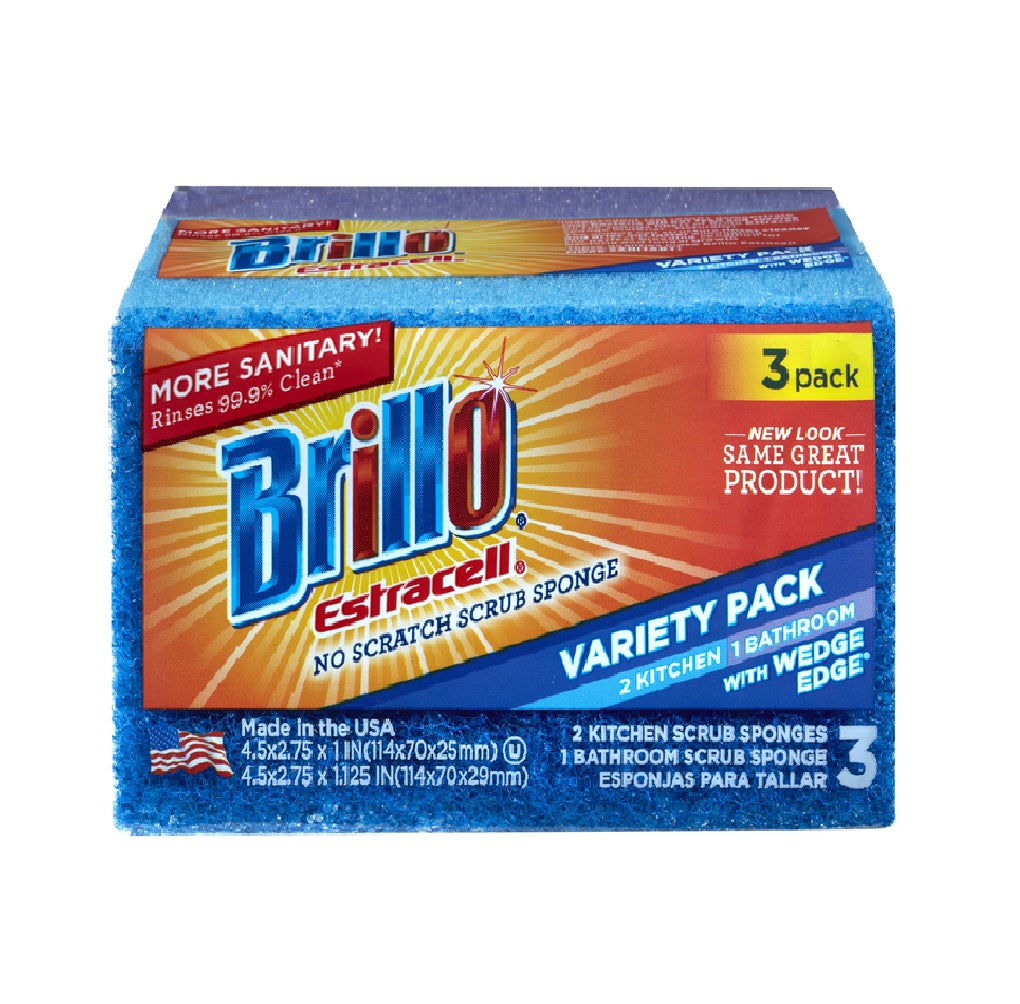 Brillo 21035 Estracell Non-Scratch Scrubber Sponge