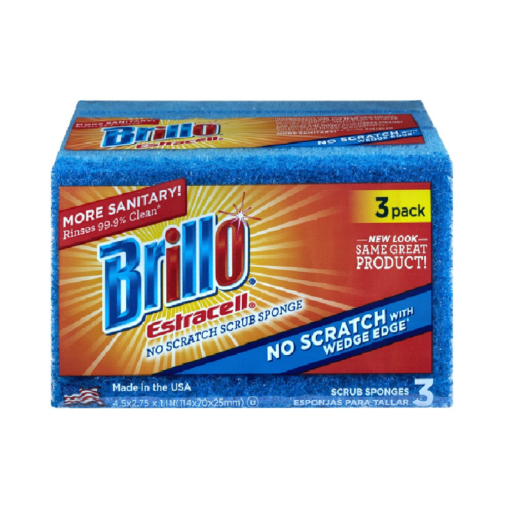 Brillo 21034 Estracell Non-Scratch Scrubber Sponge