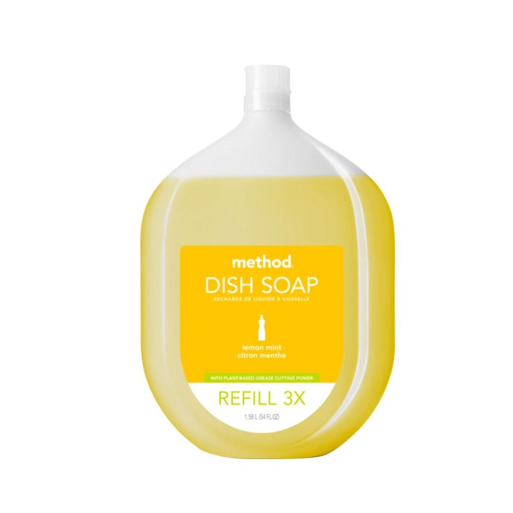 Method 328100 Lemon Mint Dish Soap Refill, 54 OZ