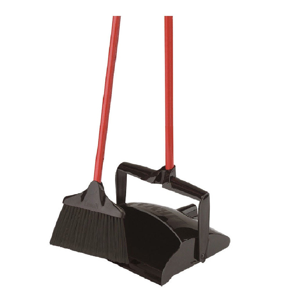 Libman 919 Stiff Recycled Plastic Broom with Dustpan