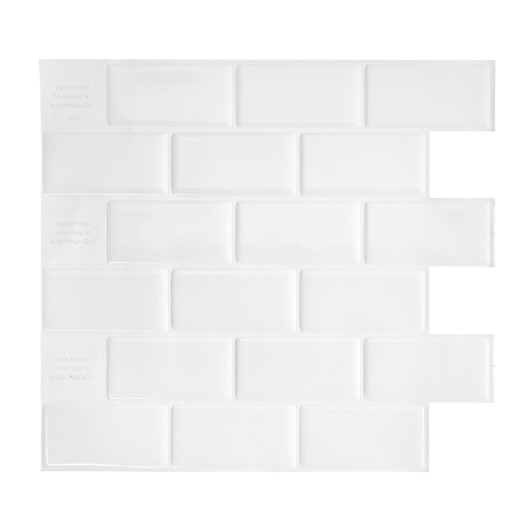 Smart Tiles SM1020-4 Mosaik Series Wall Tile, Vinyl