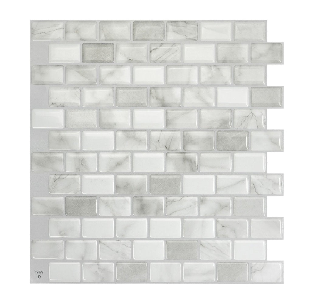 Smart Tiles SM1103G-04-QG Mosaik Series Wall Tile, Vinyl