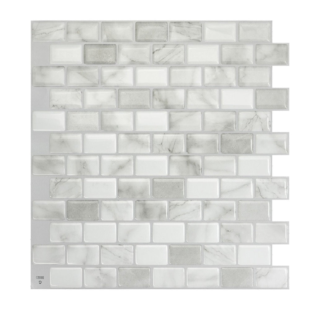 Smart Tiles SM1103G-04-QG Mosaik Series Wall Tile, Vinyl