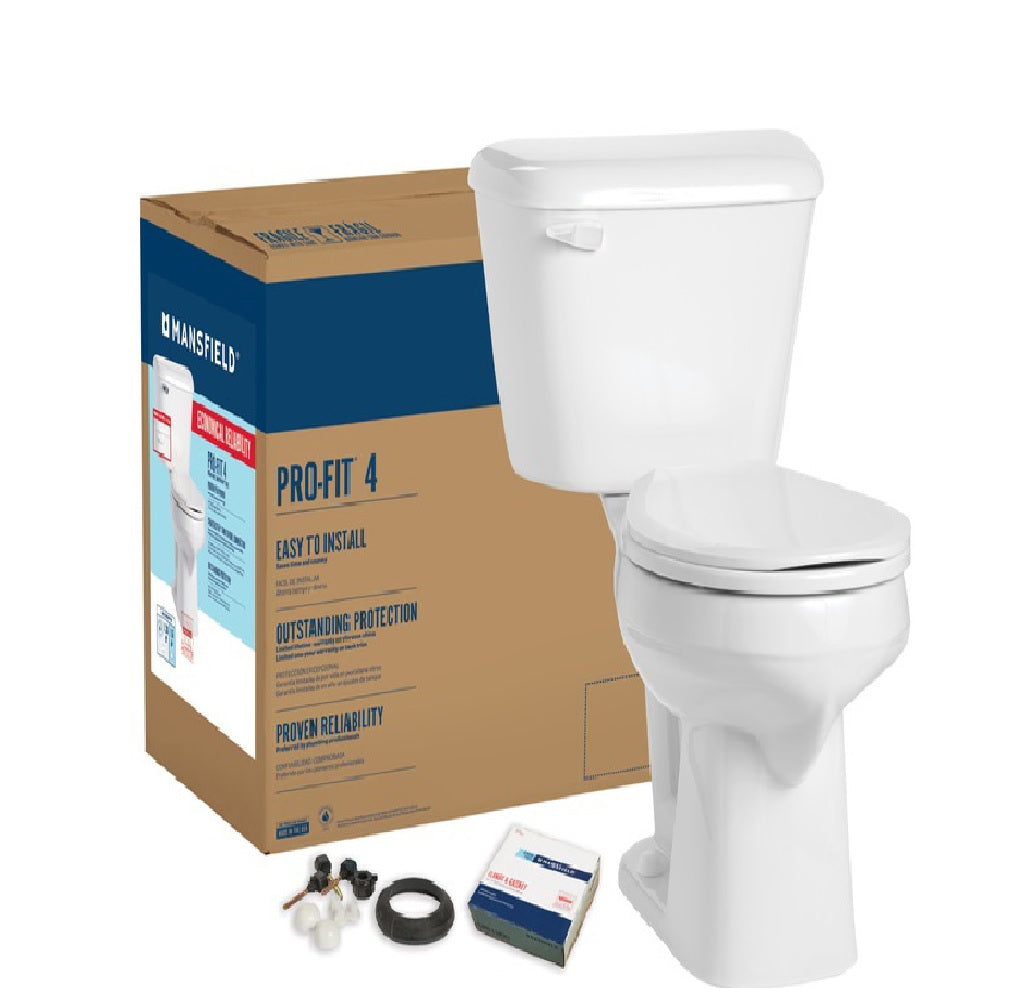 Mansfield 4117CTK Pro-Fit 4 Floor-Mount Complete Toilet