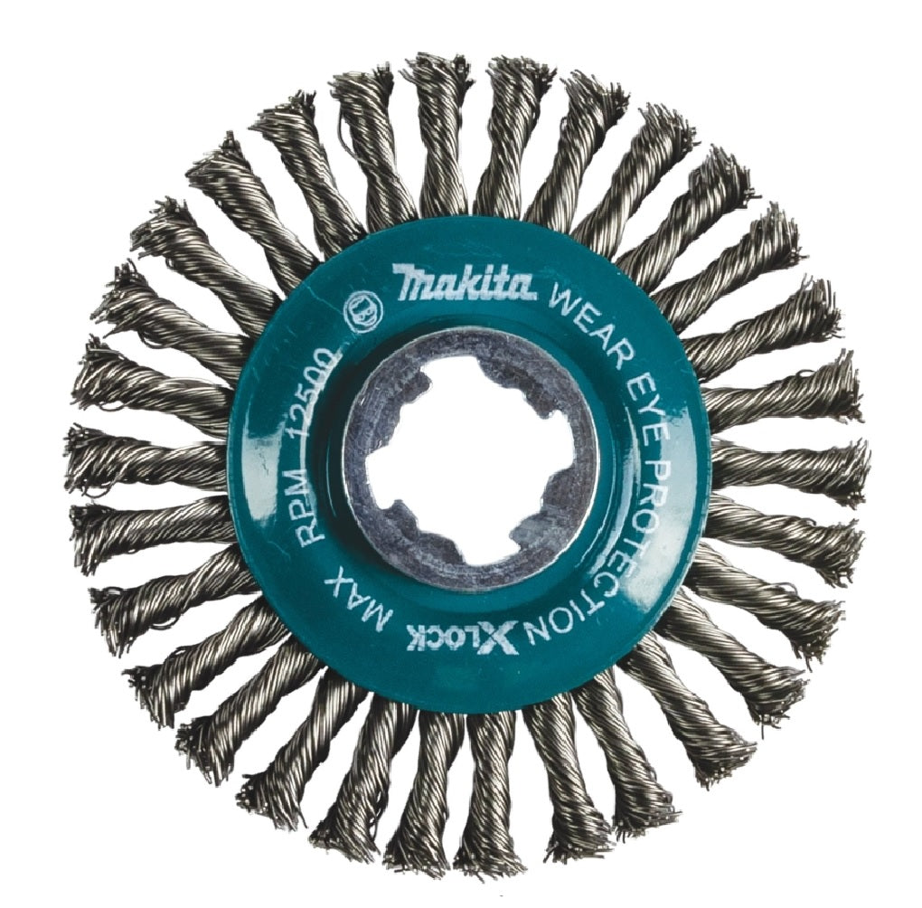 Makita D-72659 X-LOCK Wire Wheel Brush, Carbon Steel