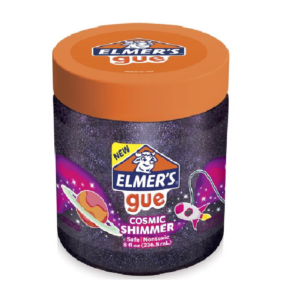 Elmer's 2110578 Gue Cosmic Shimmer Slime, Violet, 8 oz.