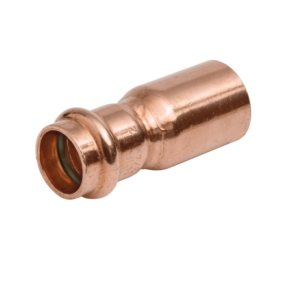 Nibco 9008355PCU Copper Reducing Coupling, 1 Inch X 1/2 Inch