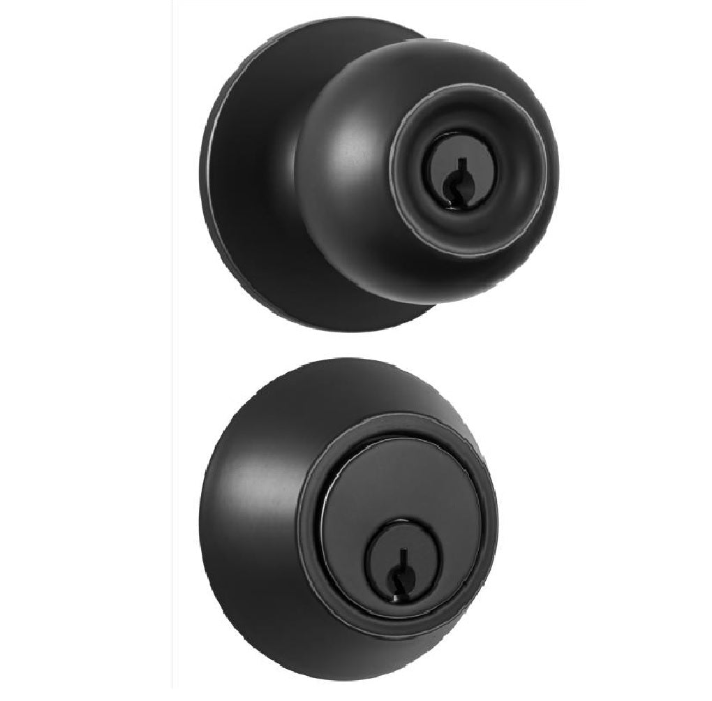 Brinks Commercial BC40106 Knob and Deadbolt Set, Metal