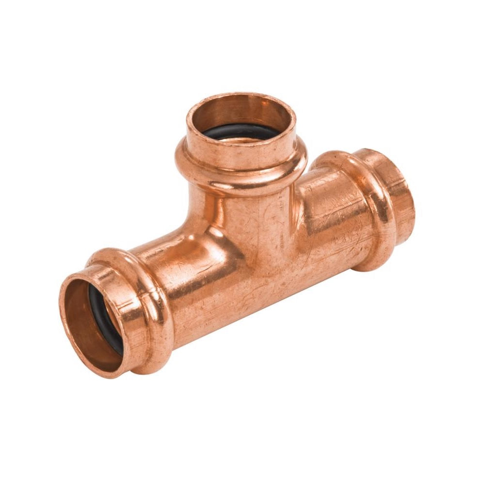 Nibco 9099755PCU Wrought Copper Press Tee, 1 Inch X 3/4 Inch