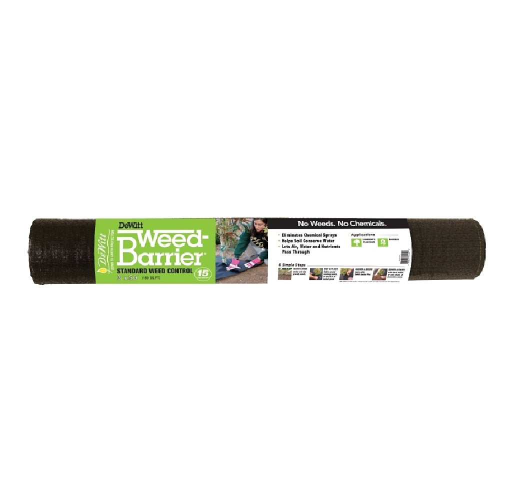 DeWitt DWB15350 Weed Barrier, Polypropylene, Black