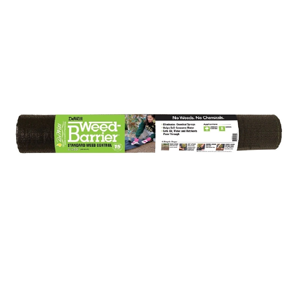 DeWitt DWB15650 Weed Barrier, Polypropylene, Black