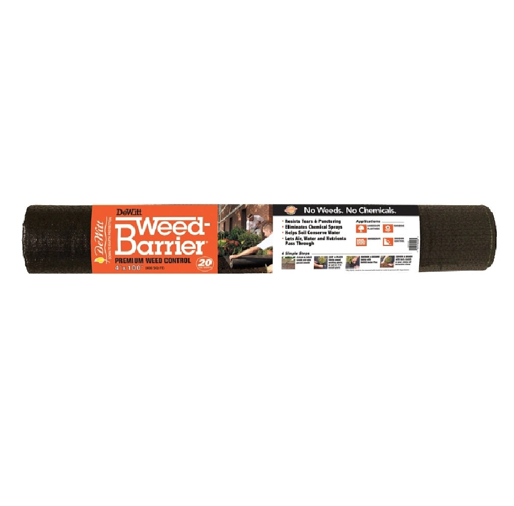 DeWitt DWB194100 Weed Barrier, Polypropylene, Gray