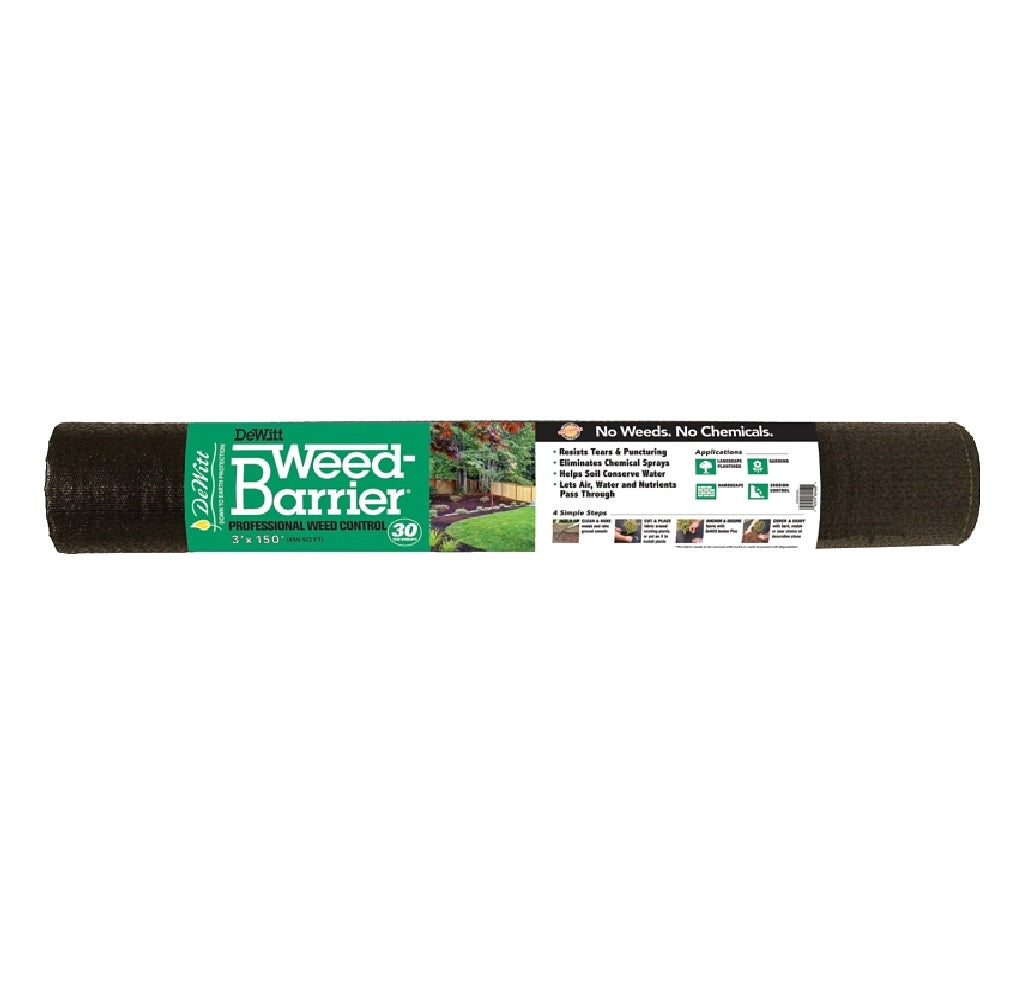 DeWitt DWB303150 Weed Barrier, Polypropylene, Black