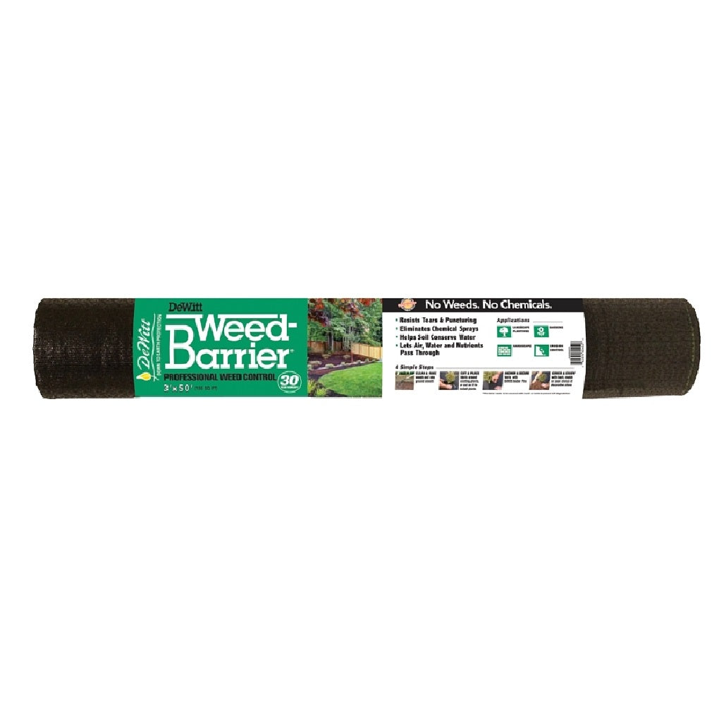 DeWitt DWB30350 Weed Barrier, Polypropylene, Black