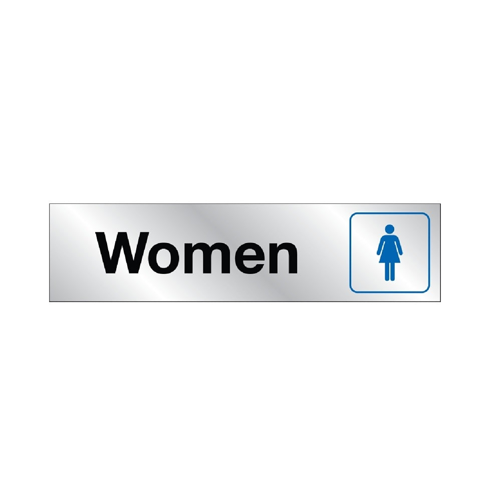 HY-KO 479 Self-Adhesive Women Sign, 2 Inch x 8 Inch, Vinyl