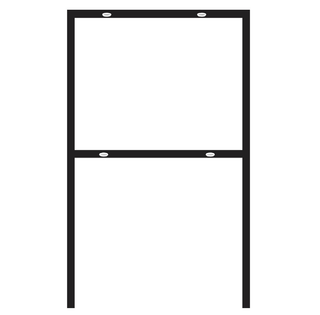 Hillman 844137 Sign Frame, Black