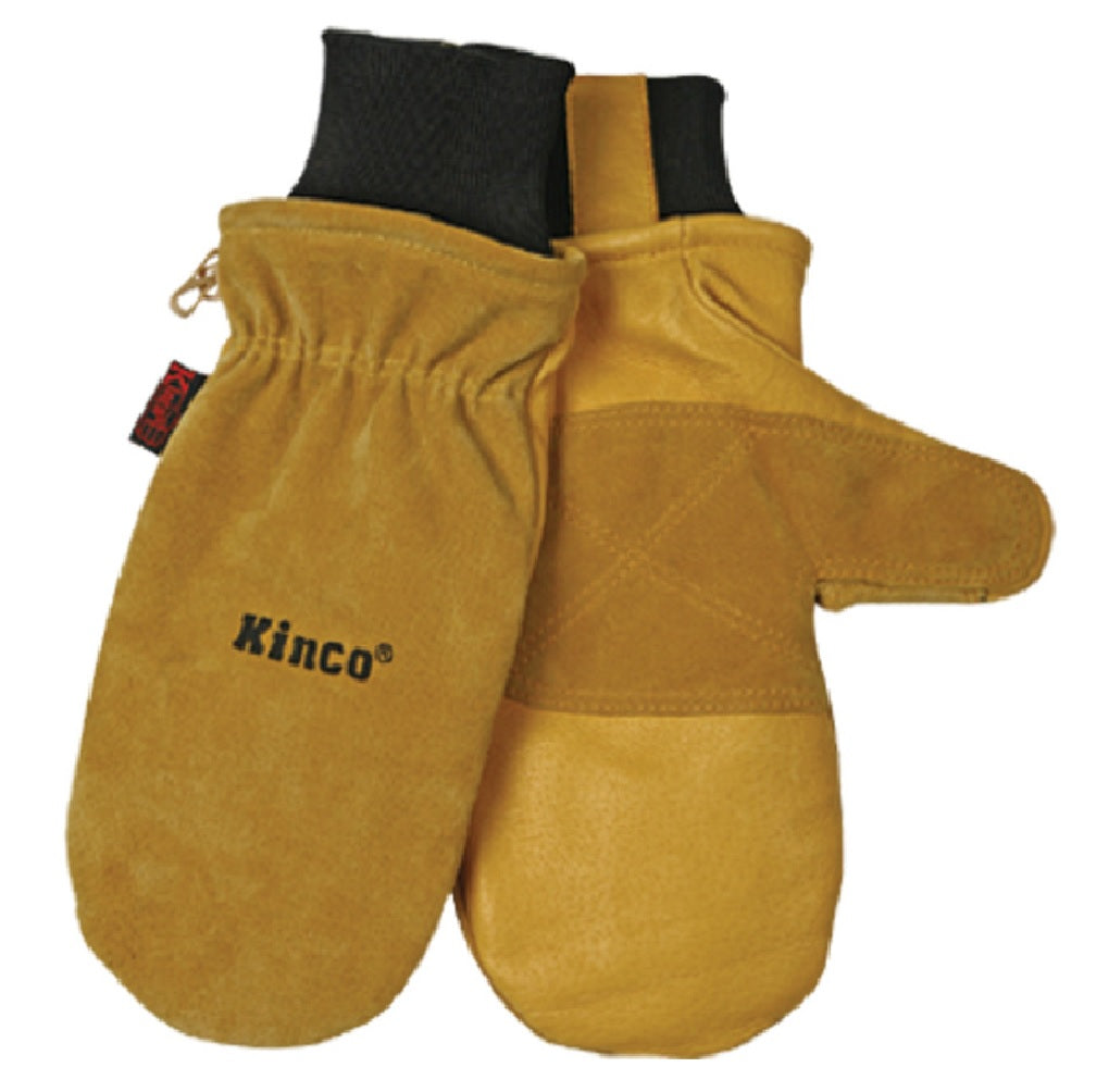Kinco 901T-L Heat Resistant Mittens, Black/Gold