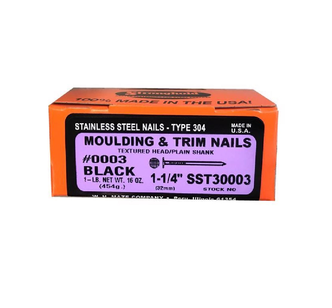 Maze SST30010003 Trim Flat Head Nail, Stainless Steel