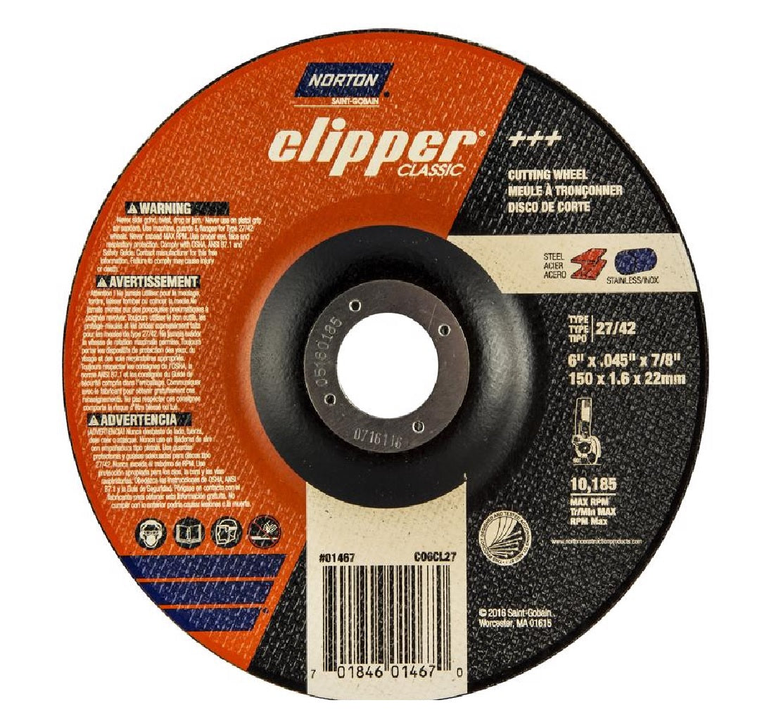 Norton 70184601467 Clipper Classic Cut-Off Wheel