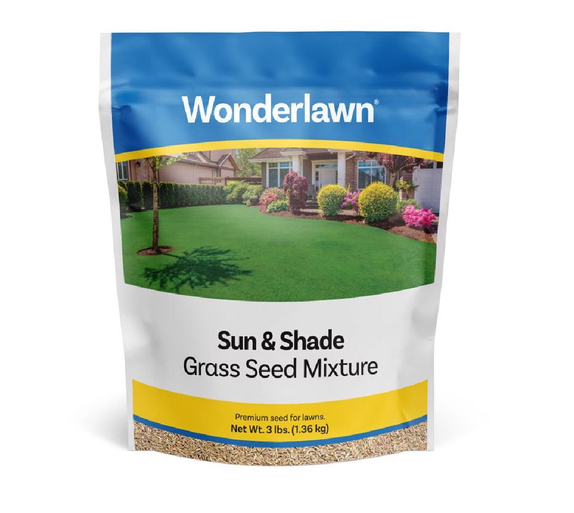 Wonderlawn WLSS3LB Mixed Sun or Shade Grass Seed