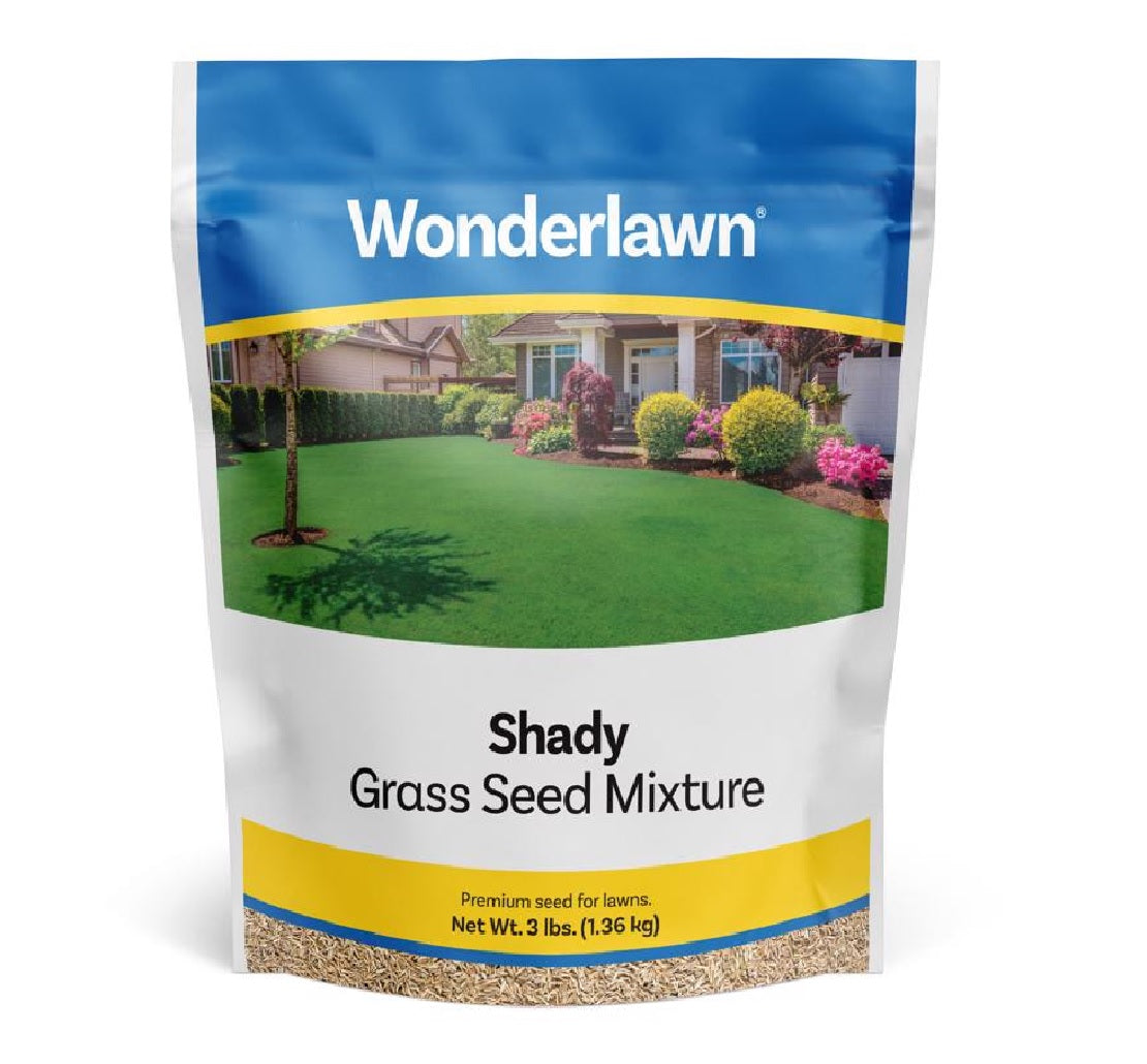 Wonderlawn WLSHD3LB Mixed Full Shade Grass Seed, 3 lb