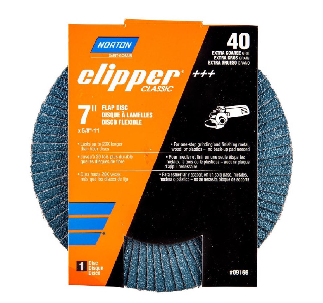 Norton 70184609166 Clipper Flap Disc, 40 Grit