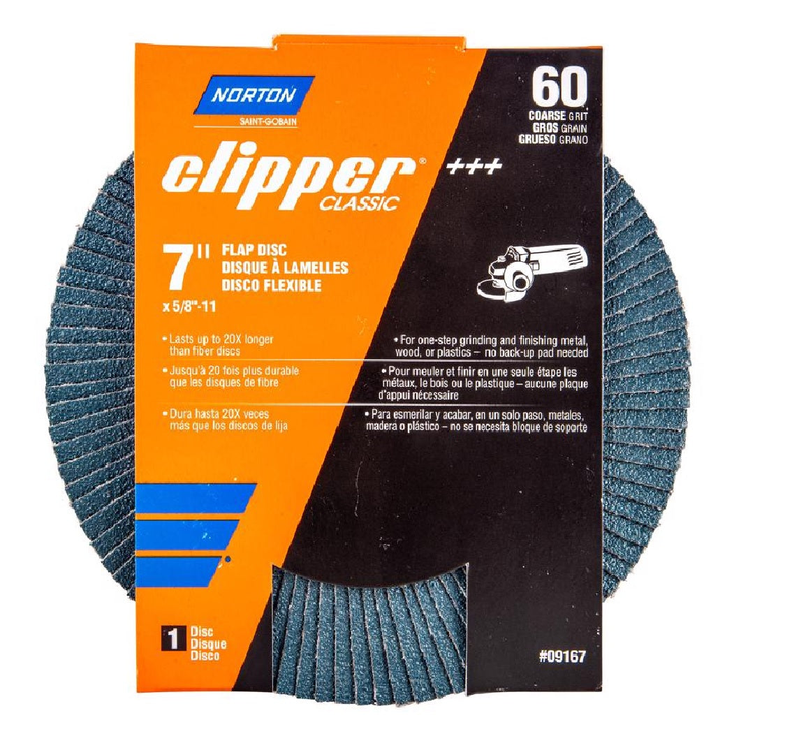 Norton 70184609167 Clipper Flap Disc, 60 Grit