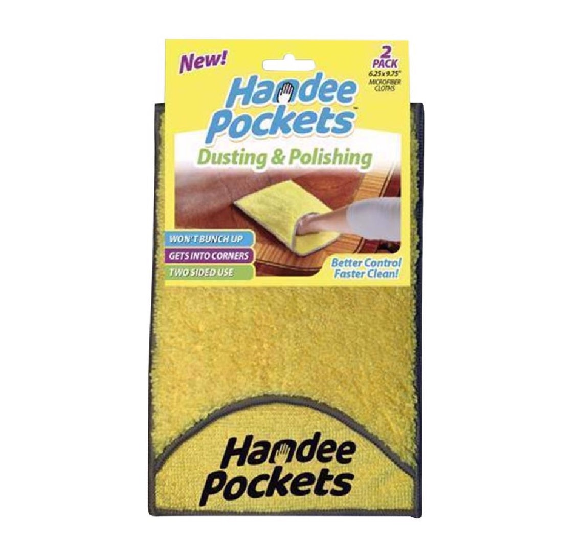 Handee Pockets 33424 Cleaning Cloth, Microfiber