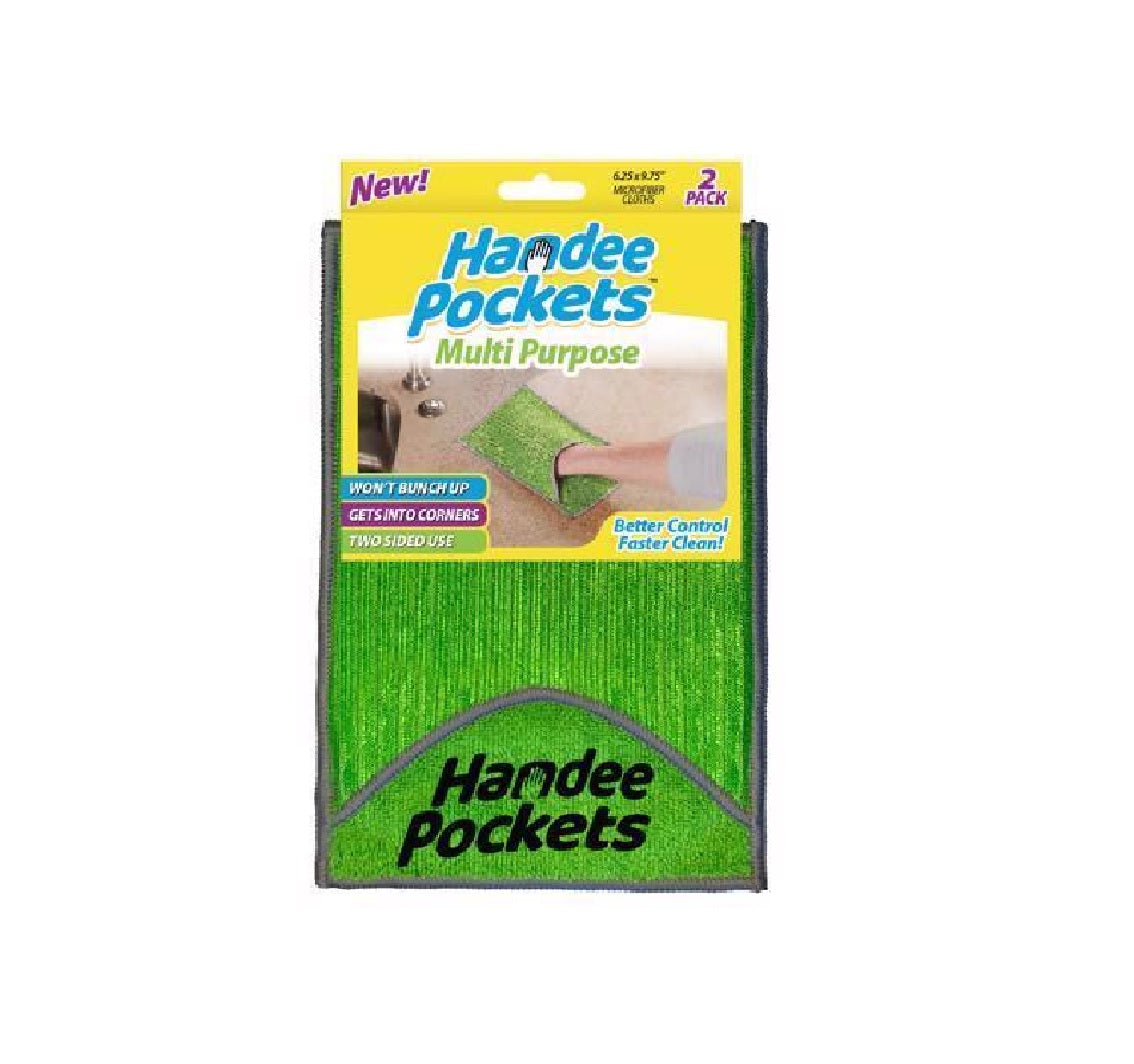 Handee Pockets 33124 Cleaning Cloth, Microfiber