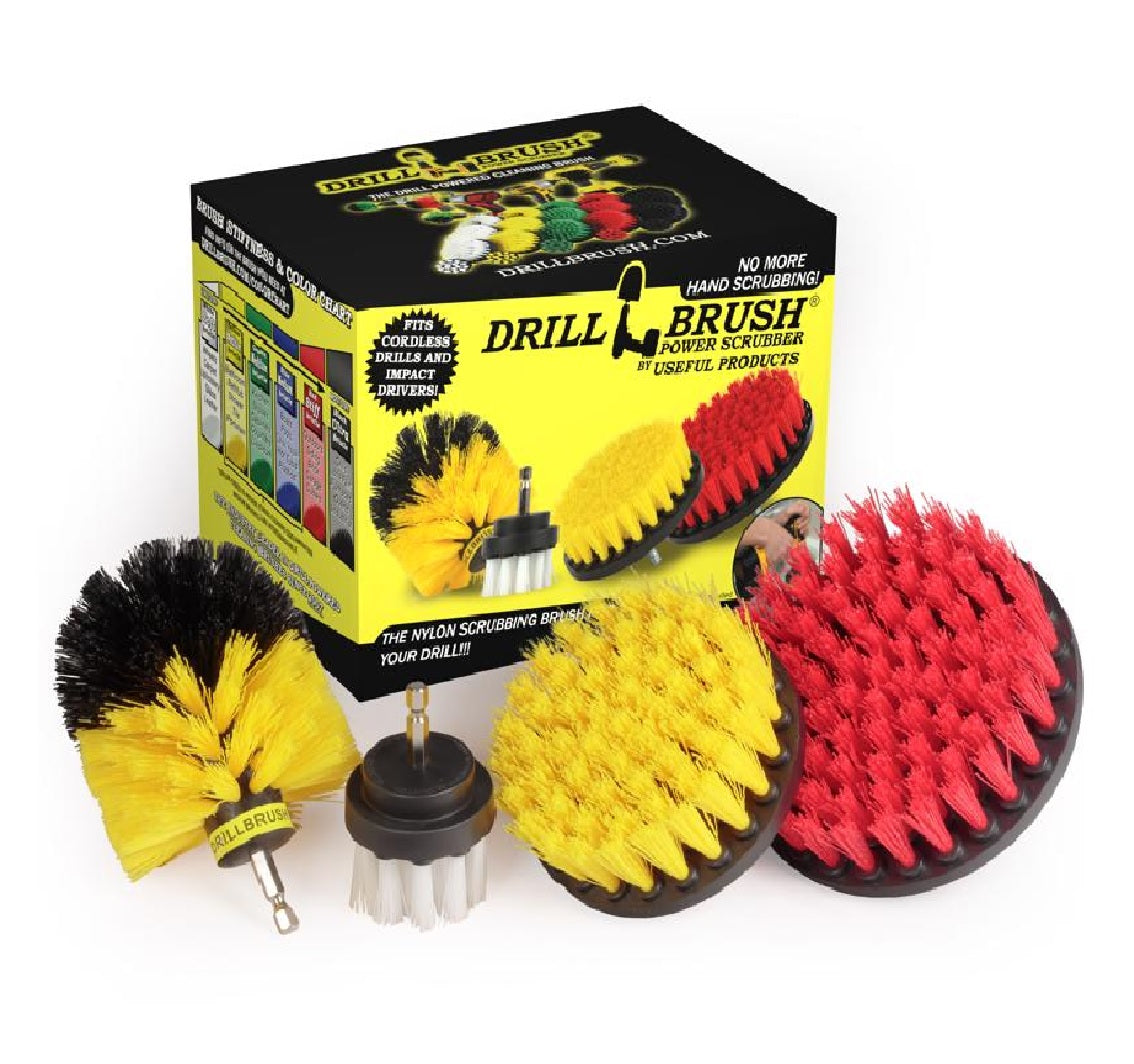 Drillbrush 780330012620 Drill Brush Set, Nylon/Polypropylene