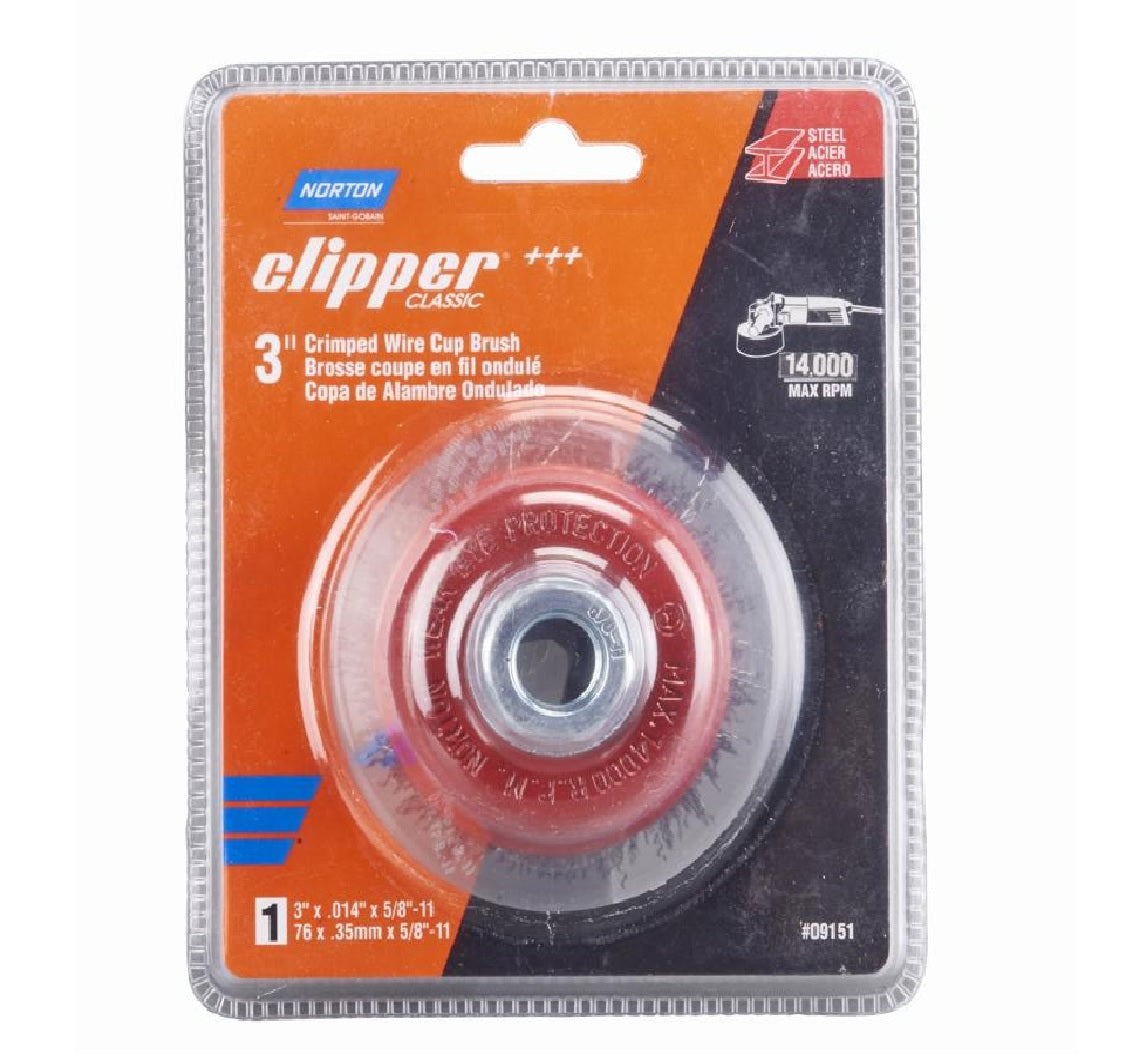 Norton 70184609151 Clipper Crimped Wire Cup Brush