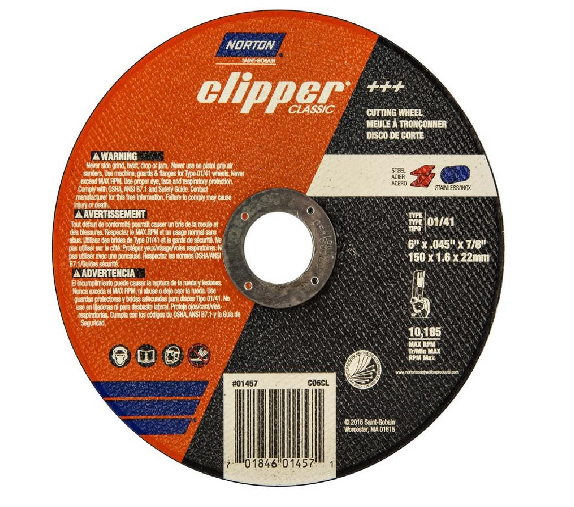 Norton 70184601457 Clipper Classic Cut-Off Wheel
