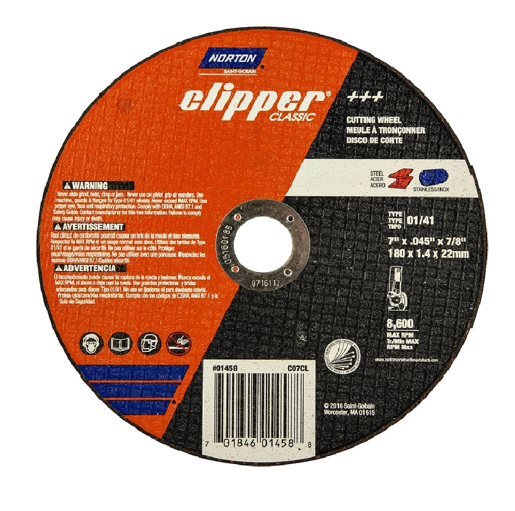 Norton 70184601458 Clipper Classic Cut-off Wheel