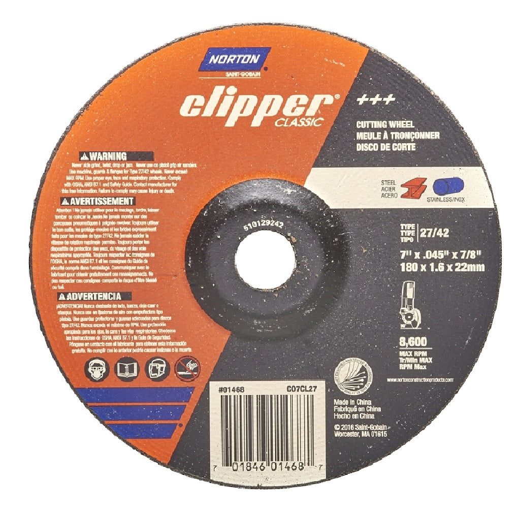 Norton 70184601468 Clipper Classic Cut-off Wheel