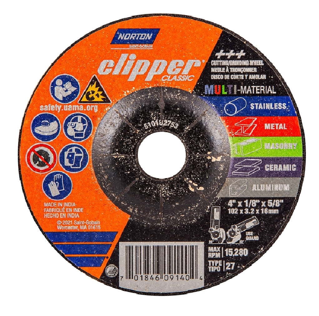 Norton 70184609140 Clipper Classic Grinding and Cutting Wheel