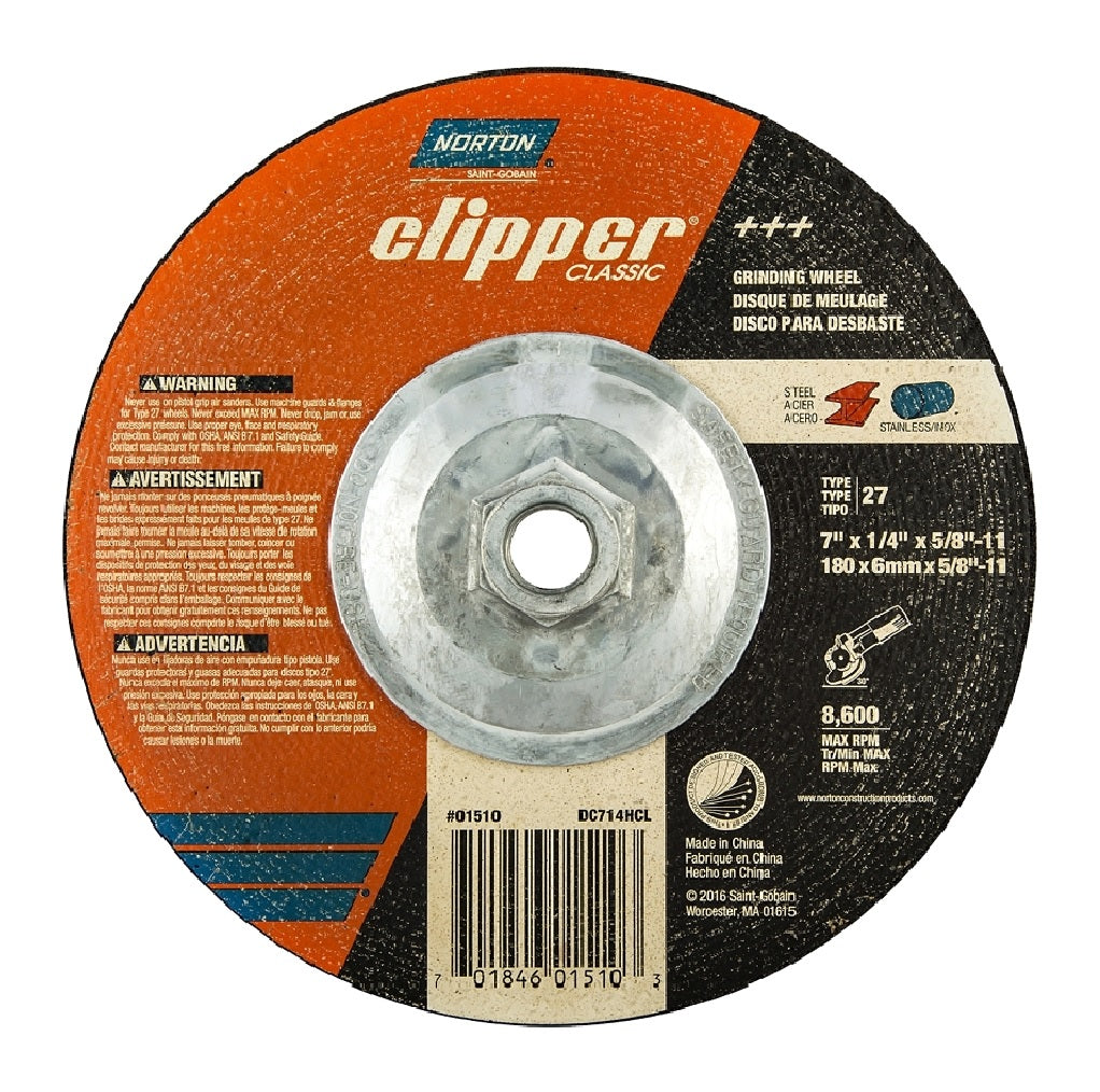 Norton 70184601510 Clipper Classic Grinding Wheel
