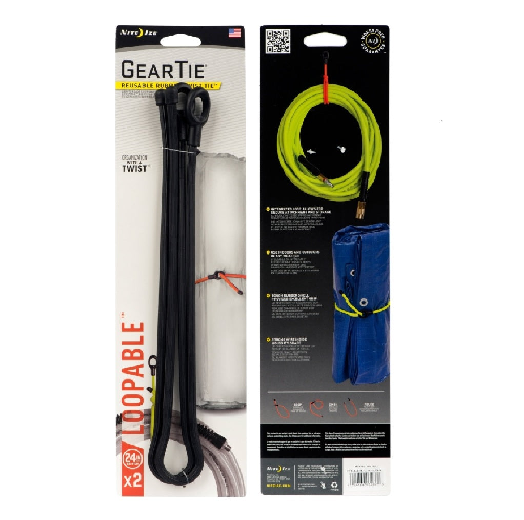 Nite Ize GLL24-01-2R3 Gear Tie Loopable Twist Tie