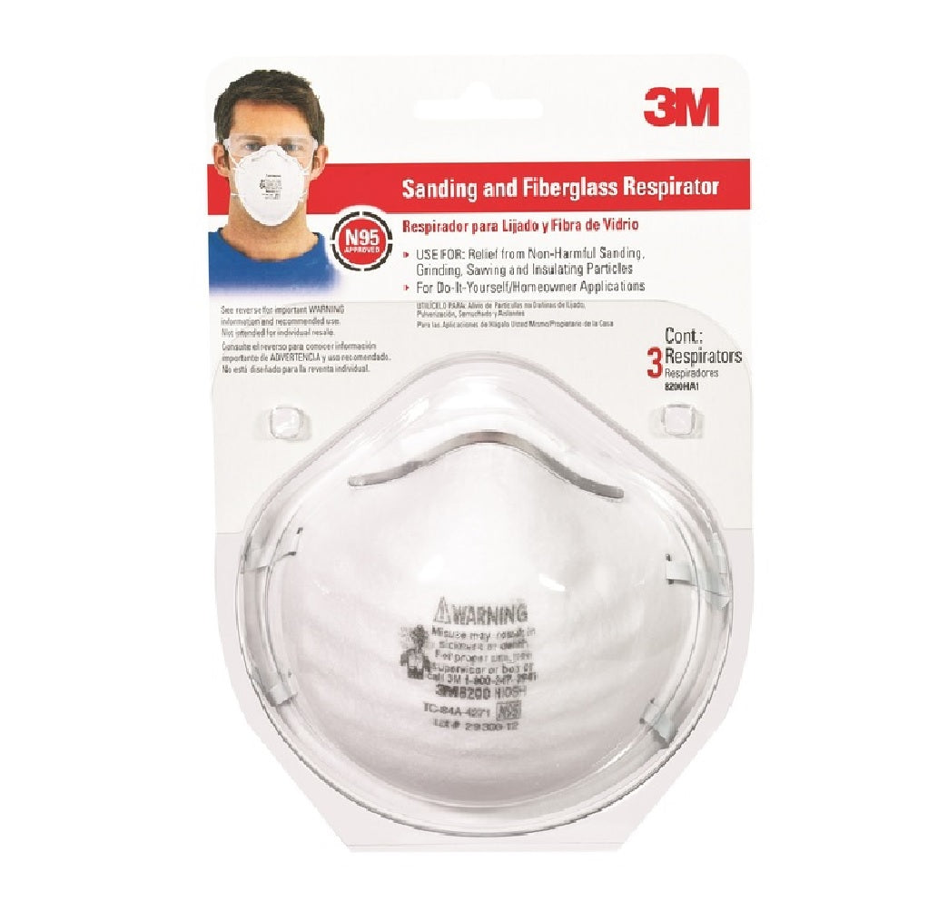 3M 8200H3-DC N95 Sanding and Fiberglass Disposable Respirator