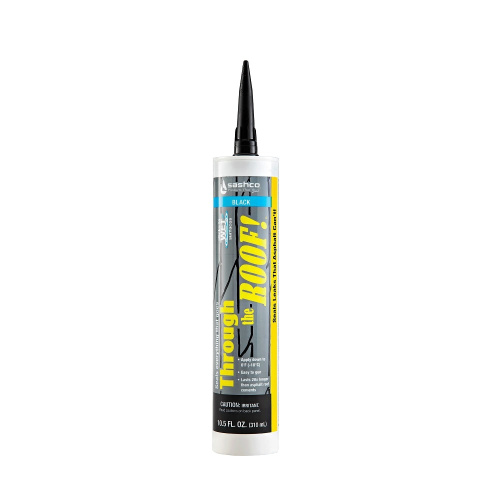 Sashco 14065 Through the Roof Sealant, Black, 10.5 Oz