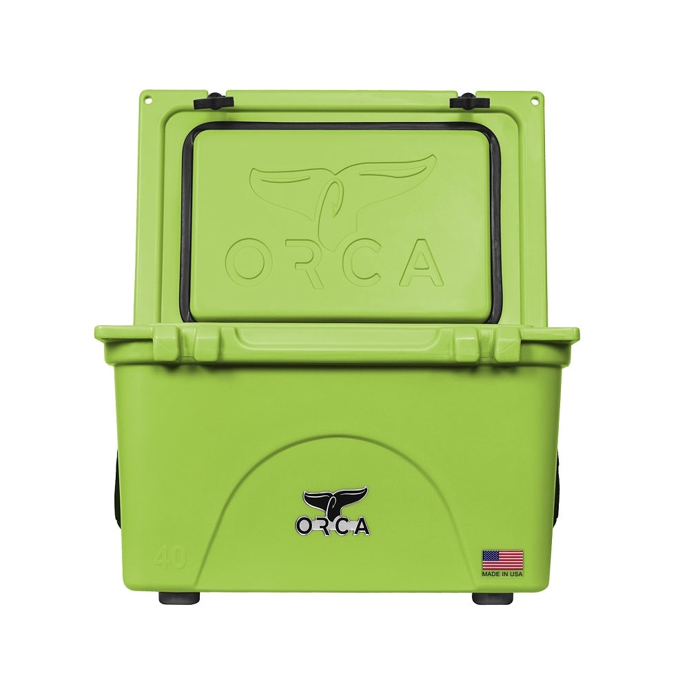 ORCA ORCL040 Charcoal Cooler, Lime, 40 Quart