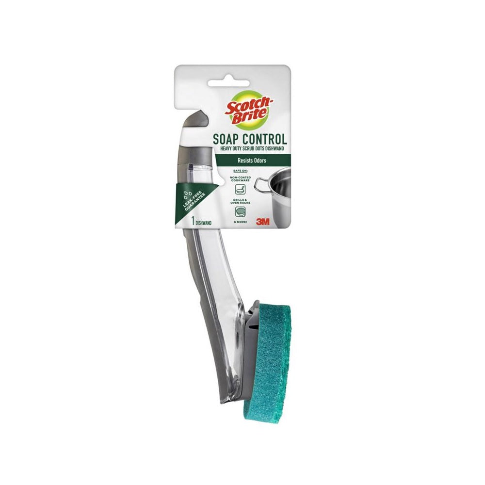 Scotch-Brite 651A-4 Heavy Duty Dishwand Brush, Green