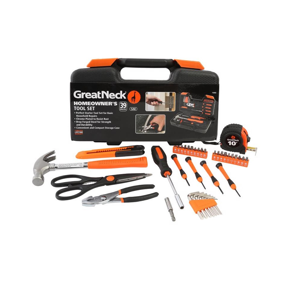 Great Neck 73802 Homeowner Tool Kit, 39 Piece