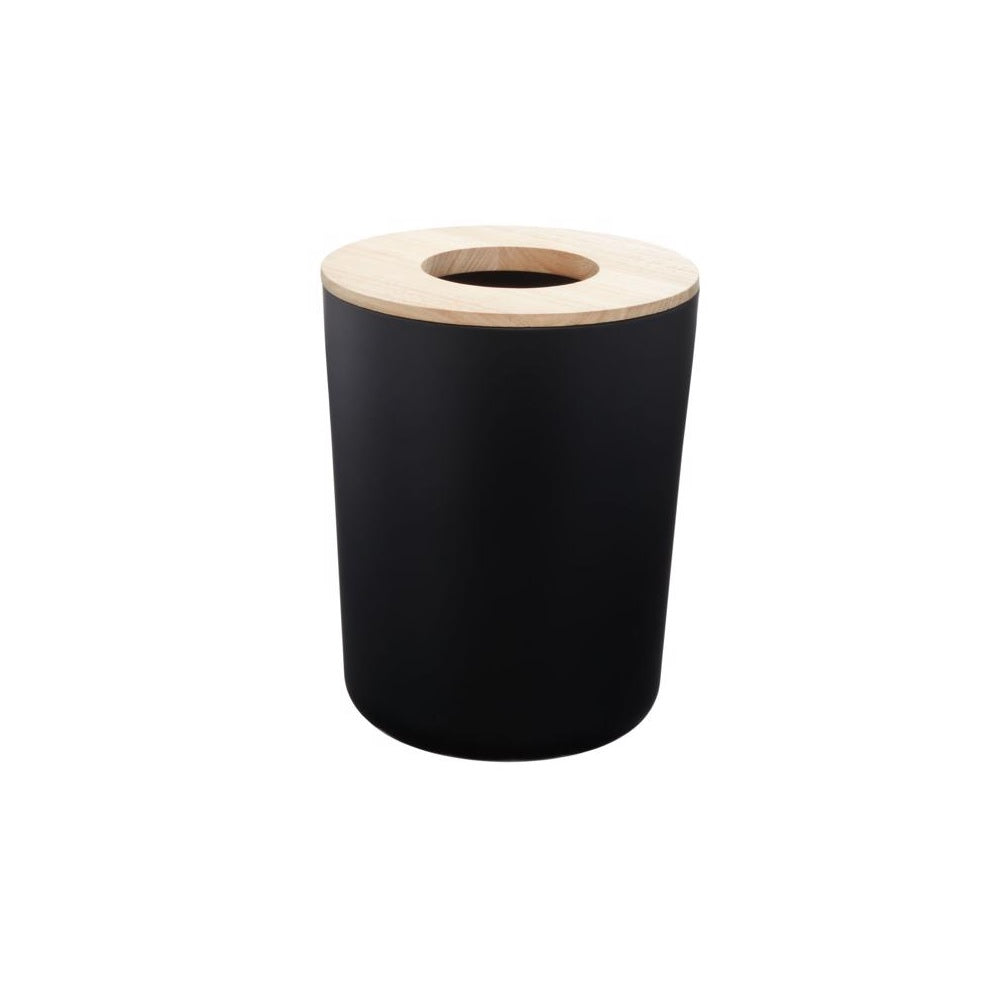 InterDesign 28297 Eco Vanity Trash Can, Black, 5 Gallon